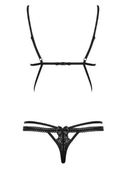 Obsessive Body Sexy Noir Wonderia -Mode de luxe 9539