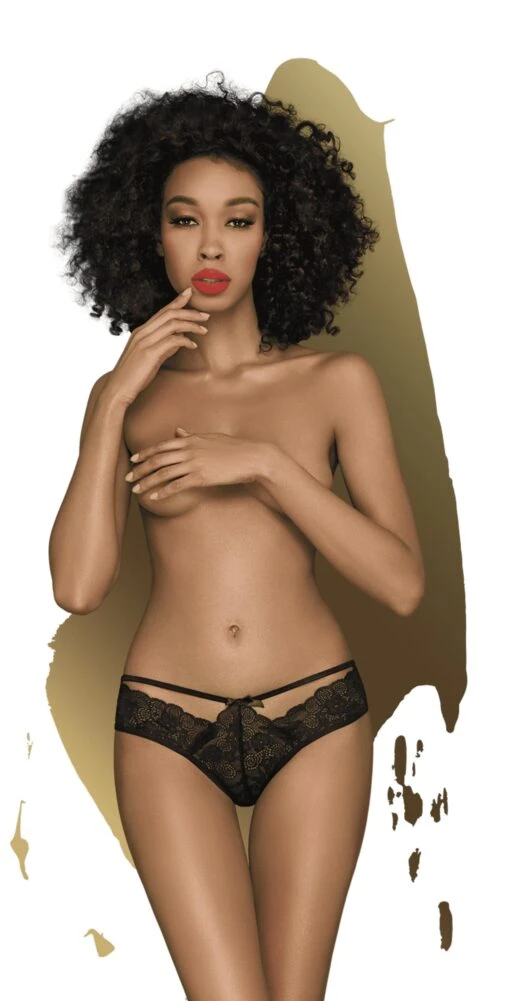 Penthouse Culotte Noire En Dentelle – Image 2