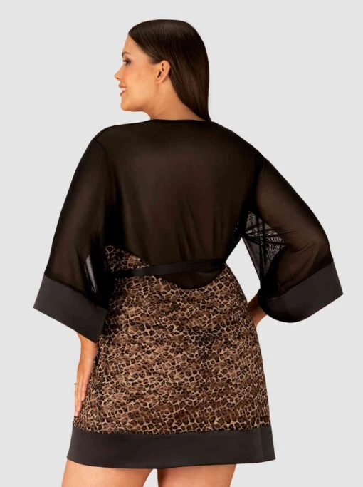 Obsessive Peignoir Léopard Femme – Image 3