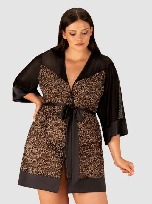 Obsessive Peignoir Léopard Femme – Image 4