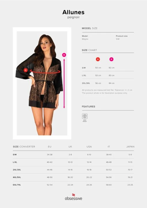 Obsessive Peignoir Léopard Femme – Image 5