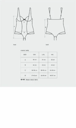 Obsessive Body Ouvert Entrejambe -Mode de luxe AmantaBodyouvert NoiretTurquoise 2473