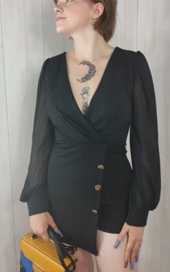 Combi Tailleur Court Noir -Mode de luxe IMG20220519115637