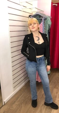 Veste Courte Style Daim