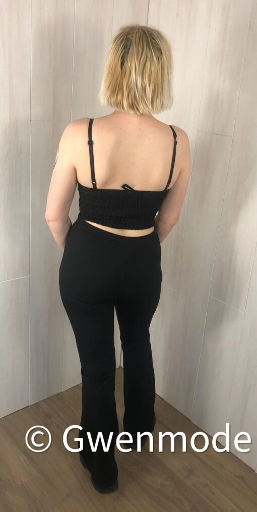 Ensemble Crop-top Pantalon Noir – Image 3