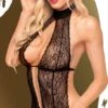 Penthouse Body Transparent En Dentelle Noire -Mode de luxe PerfectloverBody Noir 26321 2