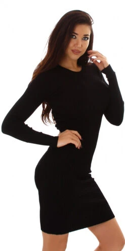 Robe Côtelée Noire -Mode de luxe Sexy Fine Rib Knitted Dress Black One Size 8164S.1 12guUd8s94oHn6E6 1300x1300 0654897d 82b6 460d be3f 4a6221379d2e