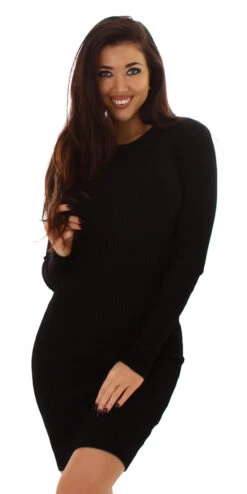 Robe Côtelée Noire -Mode de luxe Sexy Fine Rib Knitted Dress Black One Size 8164S.1 12sfRbxokPOemhp 1300x1300 439457e4 182a 422b a0ef 2da8575d09b6