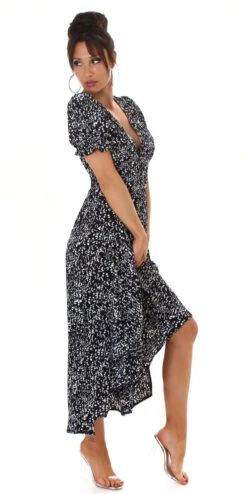 Robe Longue D'été à Motifs -Mode de luxe Sexy Maxi Dress with V neck Black M JW1311.1 12gggULNg3F3ng7lZn 1300x1300 8055397d ef8f 42e2 a9d2 db9bf062e5e7