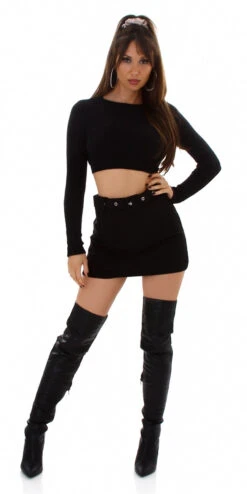 Jupe Short Avec Ceinture