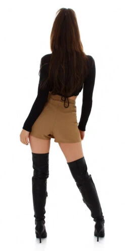 Jupe Short Avec Ceinture -Mode de luxe Sexy Pants Skirt with Belt Brown One Size JL17240.2 IMG 2020 1300x1300 2e8a0245 6060 405e 9162 45e804c263a6