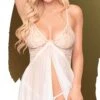 Penthouse Nuisette Ouverte Blanche -Mode de luxe SweetbeastBabydoll Blanc 29251 2