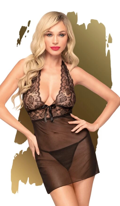 Penthouse Nuisette Sexy Noir
