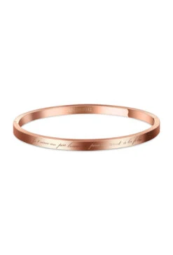 Bracelet Acier Or Rosé Je T'aime Un Peu Beaucoup Passionnément