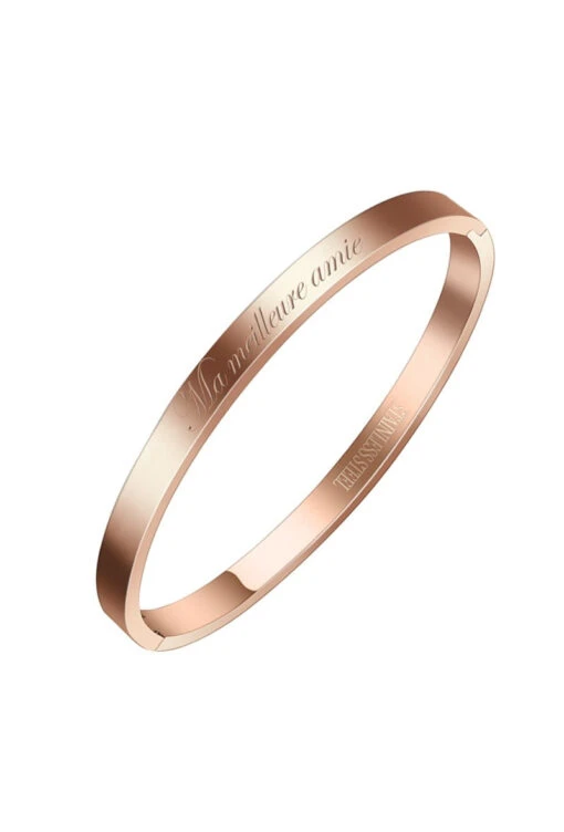Bracelet Acier Or Rosé Ma Meilleure Amie