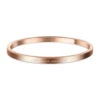 Bracelet Acier Or Rosé Maman Parfaite -Mode de luxe ceramik bracelet jonc fin en acier 316l avec maman parfaite pink 1