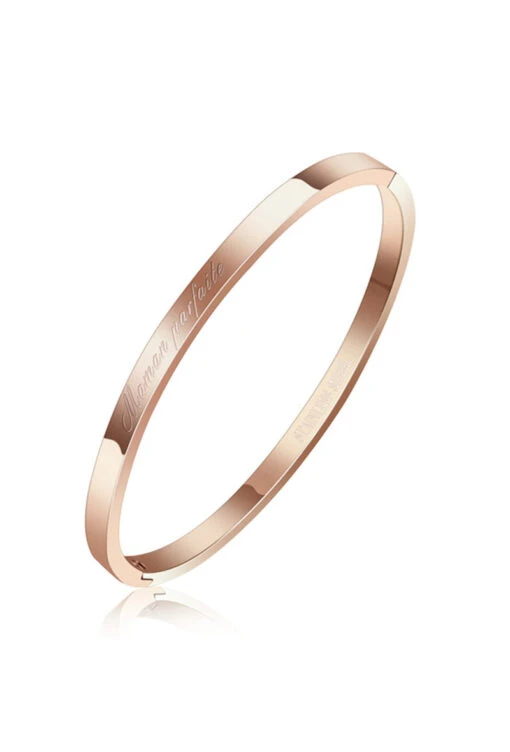 Bracelet Acier Or Rosé Maman Parfaite – Image 2
