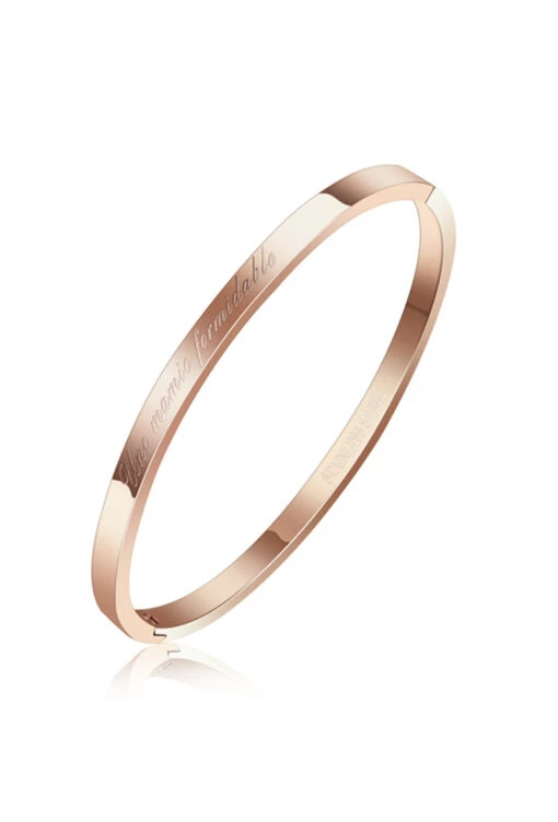 Bracelet Acier Or Rosé Une Mamie Formidable