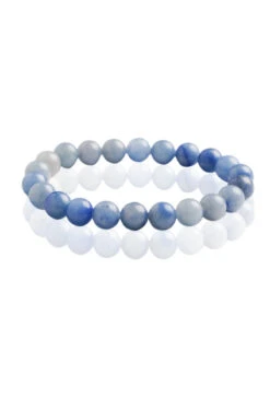 Bracelet Pierre Naturelle Aventurine Bleu