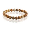 Bracelet Pierre Naturelle Jaspe Paysage -Mode de luxe ceramik bracelet pierre naturelle 8mm jaspe paysage freesia 1