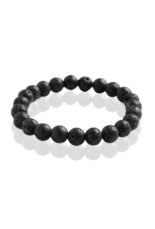 Bracelet Pierre De Lave Naturelle