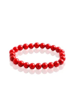 Bracelet Pierre Naturelle Turquoise Rouge