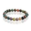 Bracelet Pierres Naturelles Agate Indienne -Mode de luxe ceramik bracelet pierre naturelle 8mmagate indienne multicolor 1