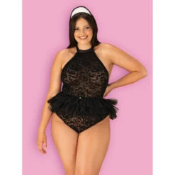 Obsessive Costume De Soubrette Classique Sexy -Mode de luxe frilles costume noir obsessive3