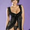 Obsessive Nuisette Sexy Noire Dentelle -Mode de luxe julia
