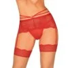 Obsessive Porte Jarretelles Rouge -Mode de luxe loventy porte jarretelles rouge
