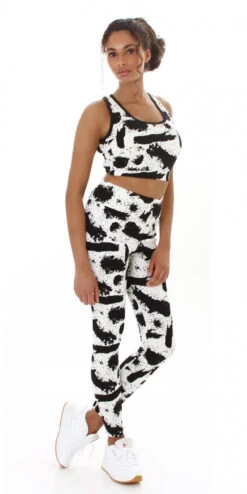 Ensemble Fitness Noir Et Blanc