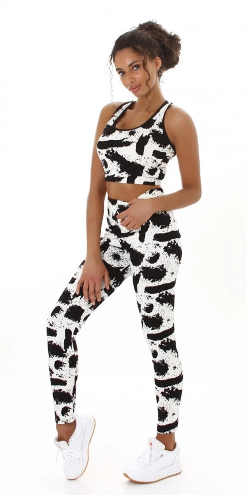 Ensemble Fitness Noir Et Blanc – Image 4