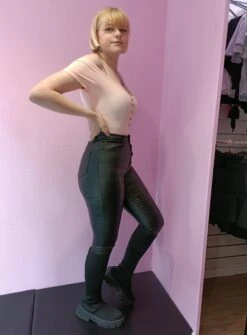 Pantalon Simili Noir