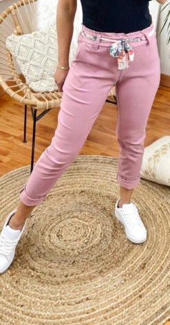 Pantacourt Rose Femme