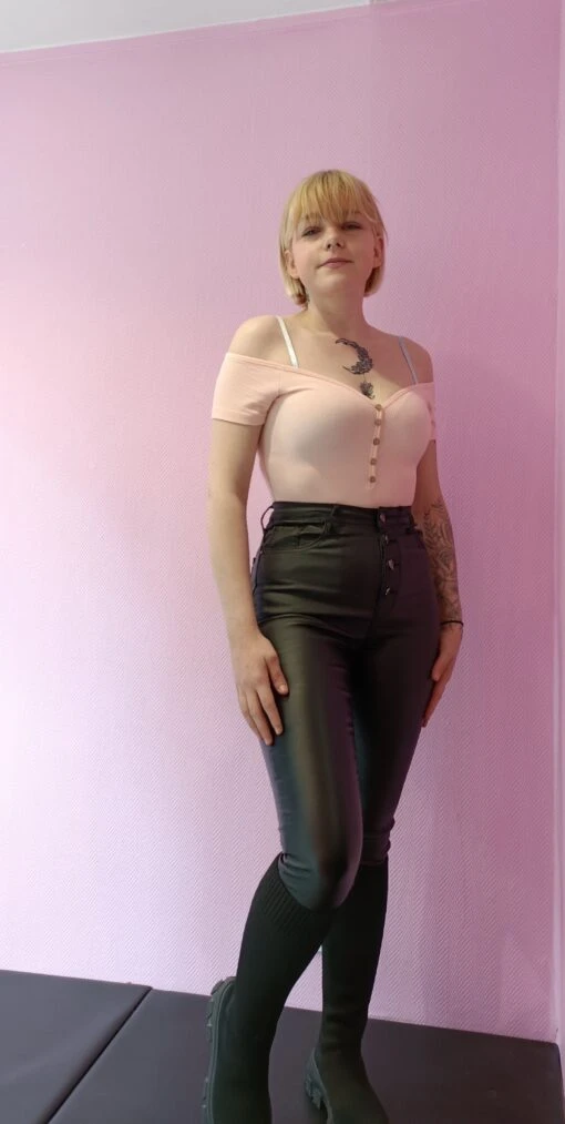 Pantalon Simili Noir – Image 4