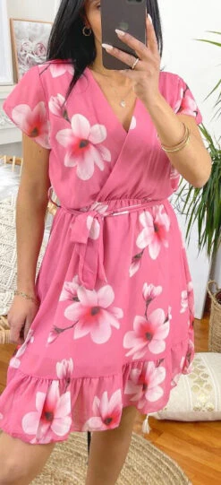 Robe Rose Fleurie